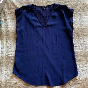 Satin blouse with open shoulders